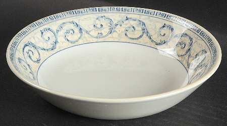 Acanthus Blue Coupe Soup Bowl