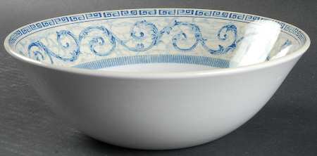 Acanthus Blue 8" Round Vegetable Bowl