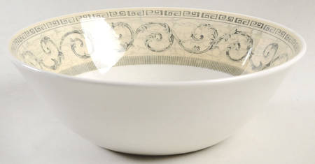 Acanthus Cream 8" Round Vegetable Bowl