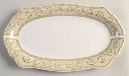 Acanthus Cream Large Sandwich Tray