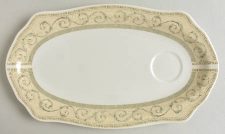 Acanthus Cream Snack Plate
