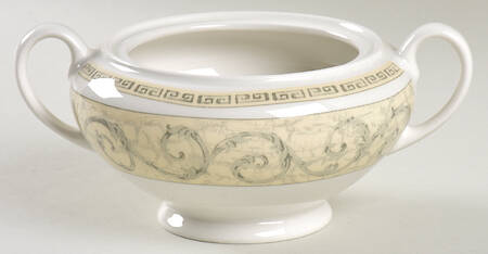 Acanthus Cream Sugar Bowl No Lid