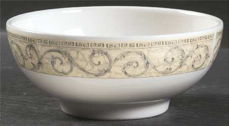 Acanthus Cream Oatmeal Bowl