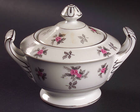 Rosette Sugar Bowl & Lid