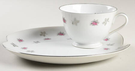 Rosette Snack Plate & Cup Set