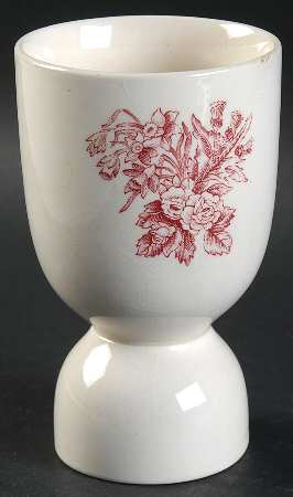 Royal Homes of Britain Red (Not Swirl) Double Egg Cup