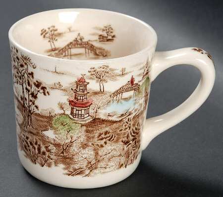 Enchanted Garden Brown Multicolor Mug