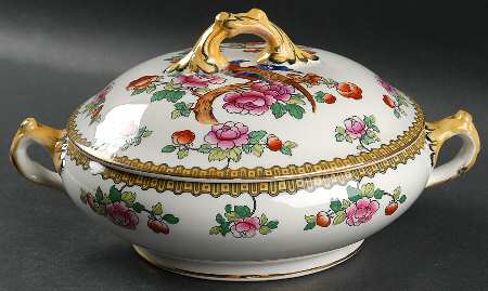 Pheasant Round Covered Vegetable