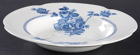 Wentworth Blue Rim Soup Bowl
