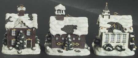 Friendly Village Collectibles Ornament (Set of 3)