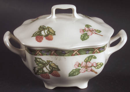 Arcadia (Fruit) Sugar Bowl & Lid