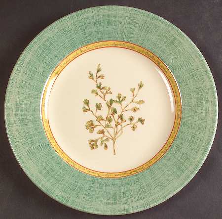 Springfield (Green Rim) Salad Plate