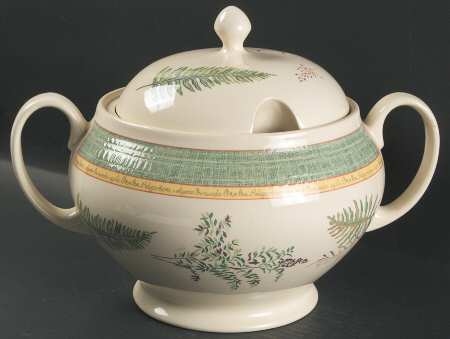 Springfield (Green Rim) Tureen &  Lid