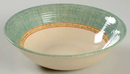 Springfield (Green Rim) Coupe Cereal Bowl