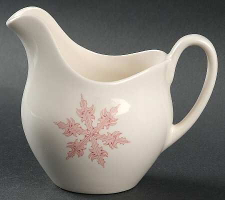 Snow Crystals Pink Creamer