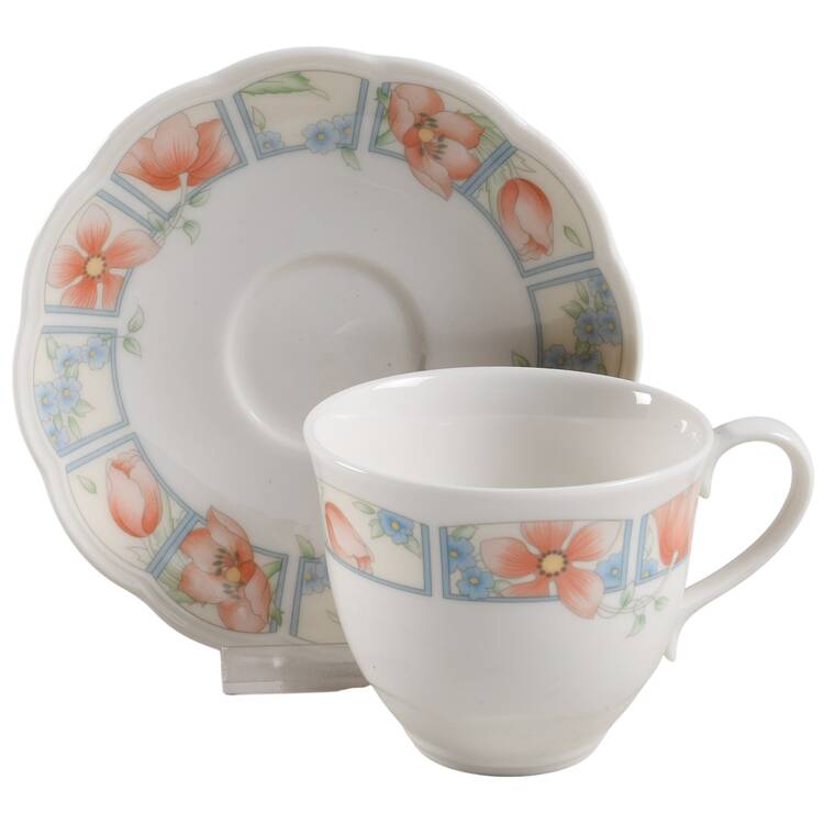 Bloomsbury Flat Cup & Saucer Set