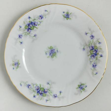 Violets Bread & Butter Plate