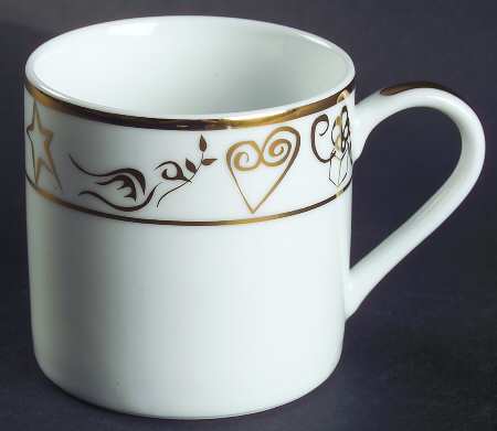 Holiday Wishes Gold Mug
