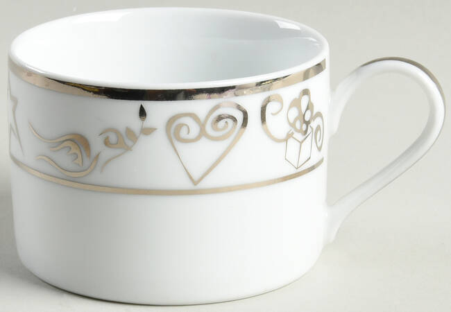 Holiday Wishes Platinum Flat Cup