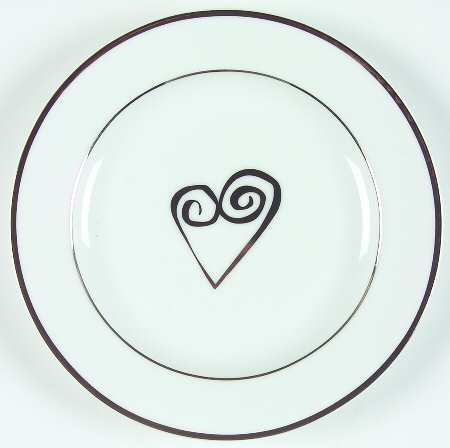 Holiday Wishes Platinum Salad Plate
