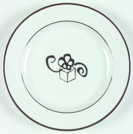 Holiday Wishes Platinum Salad Plate