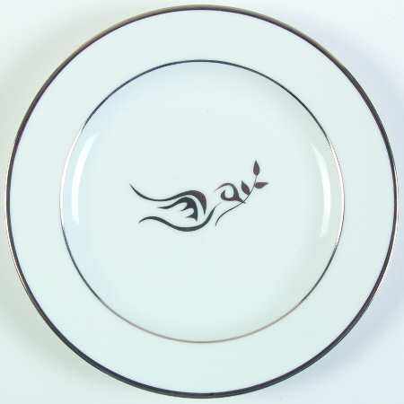 Holiday Wishes Platinum Salad Plate