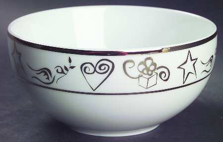 Holiday Wishes Platinum Coupe Cereal Bowl