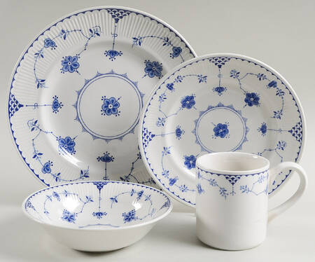 Denmark Blue 4 Piece Place Setting