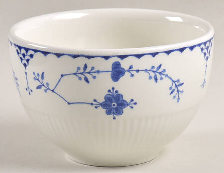 Denmark Blue Open Sugar Bowl