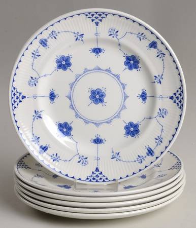 Denmark Blue Salad Plate - Set of 6
