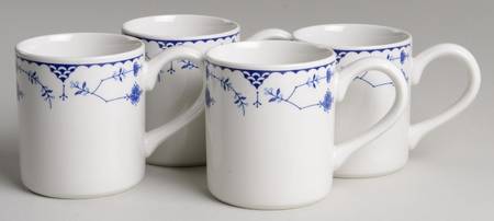 Denmark Blue Mug - Set of 4