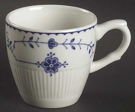 Denmark Blue Flat Demitasse Cup