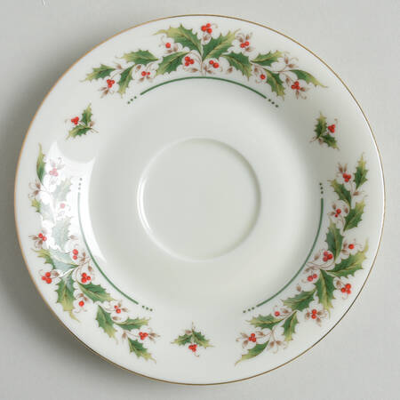 Holly Yuletide Saucer