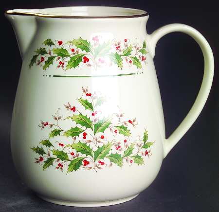 Holly Yuletide 64 Oz Pitcher