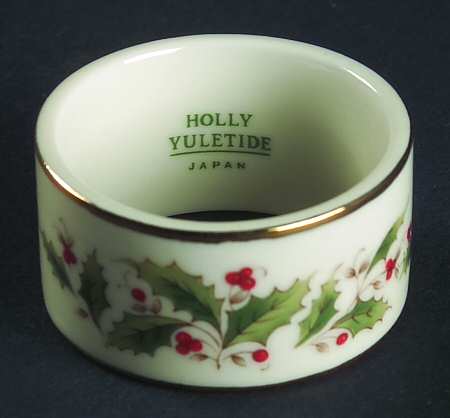 Holly Yuletide Napkin Ring