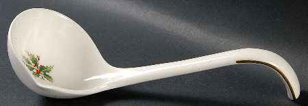 Holly Yuletide Tureen Ladle