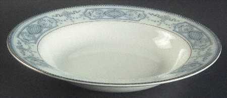 The Pontracina (Gold Trim) Large Rim Soup Bowl