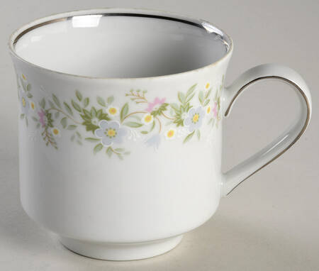 Forever Spring Gold Trim Footed Cup