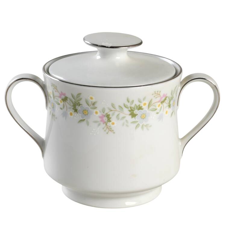 Forever Spring Gold Trim Sugar Bowl & Lid