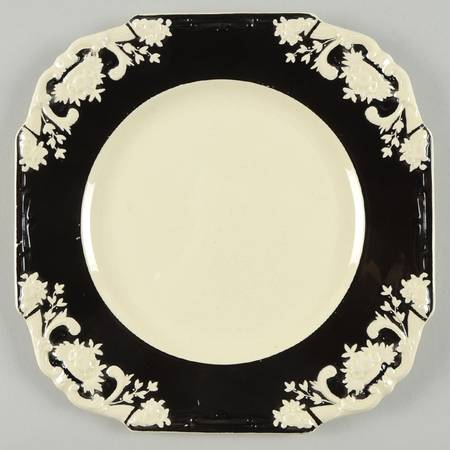 Arcadian Black Square Salad Plate