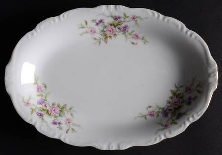 Forget Me Not Pink (#18002) Relish/Gravy Underplate