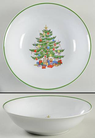 Christmas Collection 9" Round Vegetable Bowl by Japan