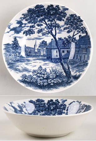 English Village 8" Round Vegetable Bowl