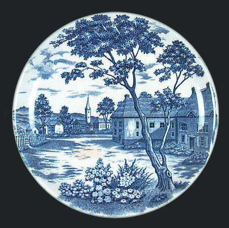 English Village Bread & Butter Plate
