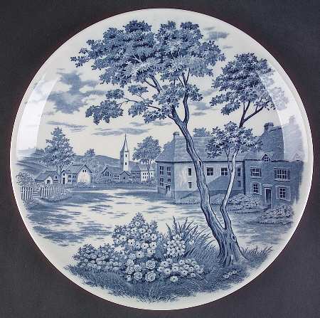 English Village Dinner Plate