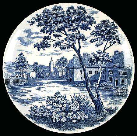 English Village 11" Chop Plate (Round Platter)