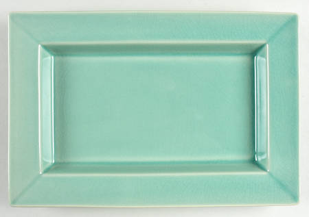 Basique Green 11" Rectangular Serving Platter