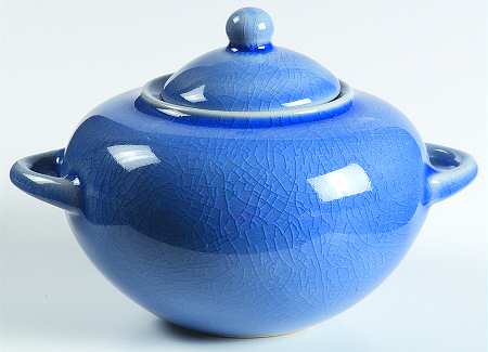 Basique Blue Sugar Bowl & Lid