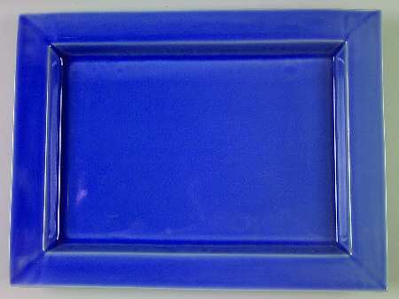 Basique Blue 14" Rectangular Serving Platter