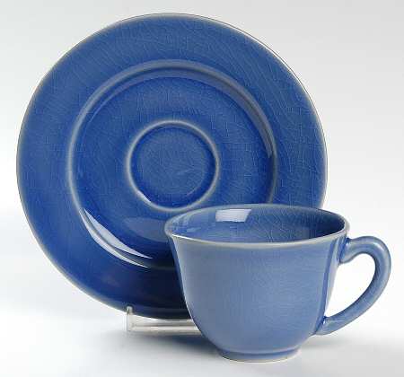 Basique Blue Footed Cup & Saucer Set